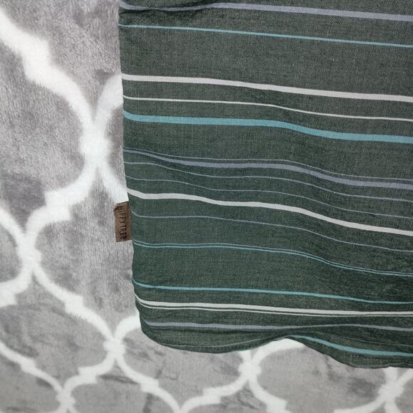 HippyTree Shirt Men Large Gray Striped Short Sleeve Surf Outdoors - Picture 8 of 9